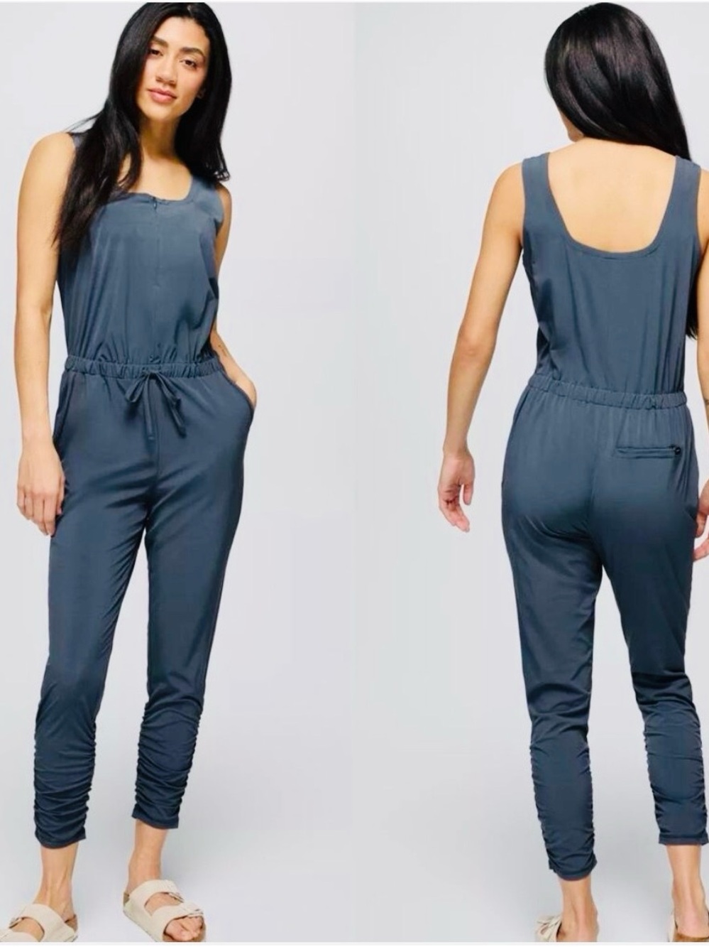 prAna Railay Jumpsuit in Slate Blue Womens Size S